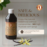 Pure Clear Mexican Vanilla Extract (8.12 fl oz) - Gluten-Free, Coumarin-Free Vanilla for Baking, Cakes, Cookies, Coffee & Desserts - Cold Pressed