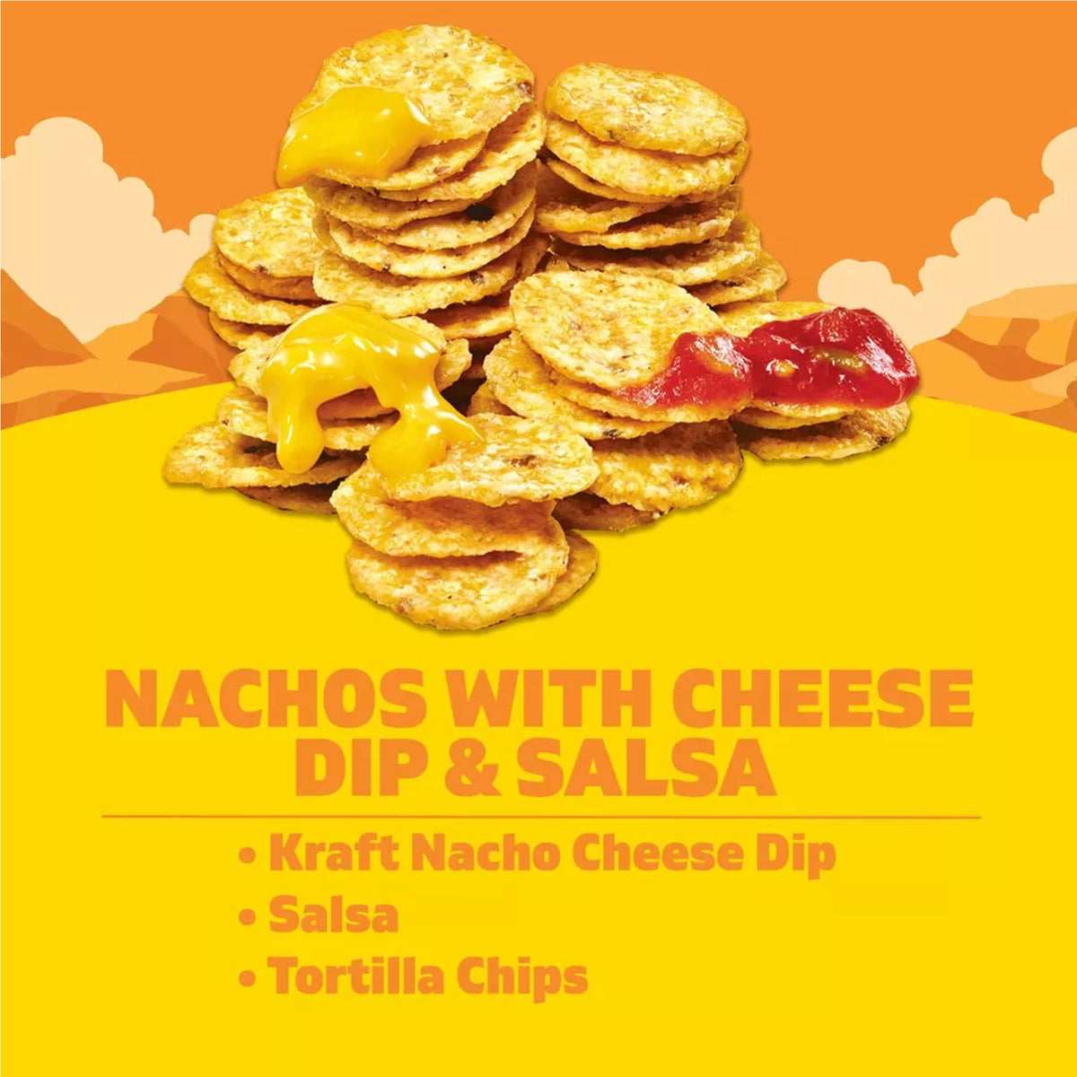 Salutem Vita - Nachos Cheese Dip & Salsa Snack Kit, 4.4 oz, Gift Set - Pack of 4