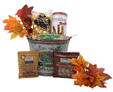 Gift Basket Village: Autumn Splendor - Gourmet Popcorn, Wafer Rolls, & Candied Nuts Gift Set