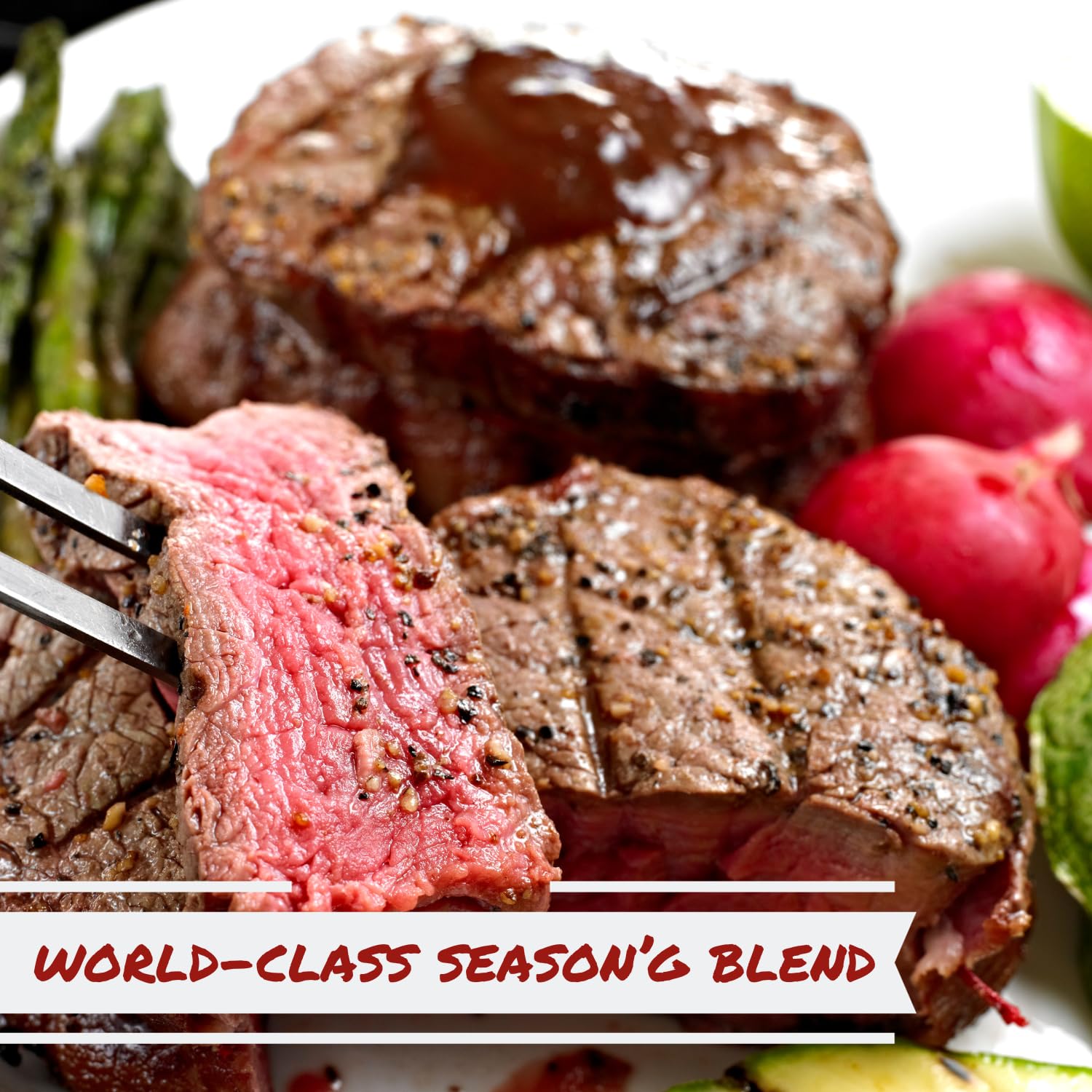 Smoke Steak Seasoning by It's Delish, 48 OZ Jumbo Container | Gourmet Bulk Spices and Beef Dry Rub for Grilling Meat, Ribs, Chicken, Hamburger