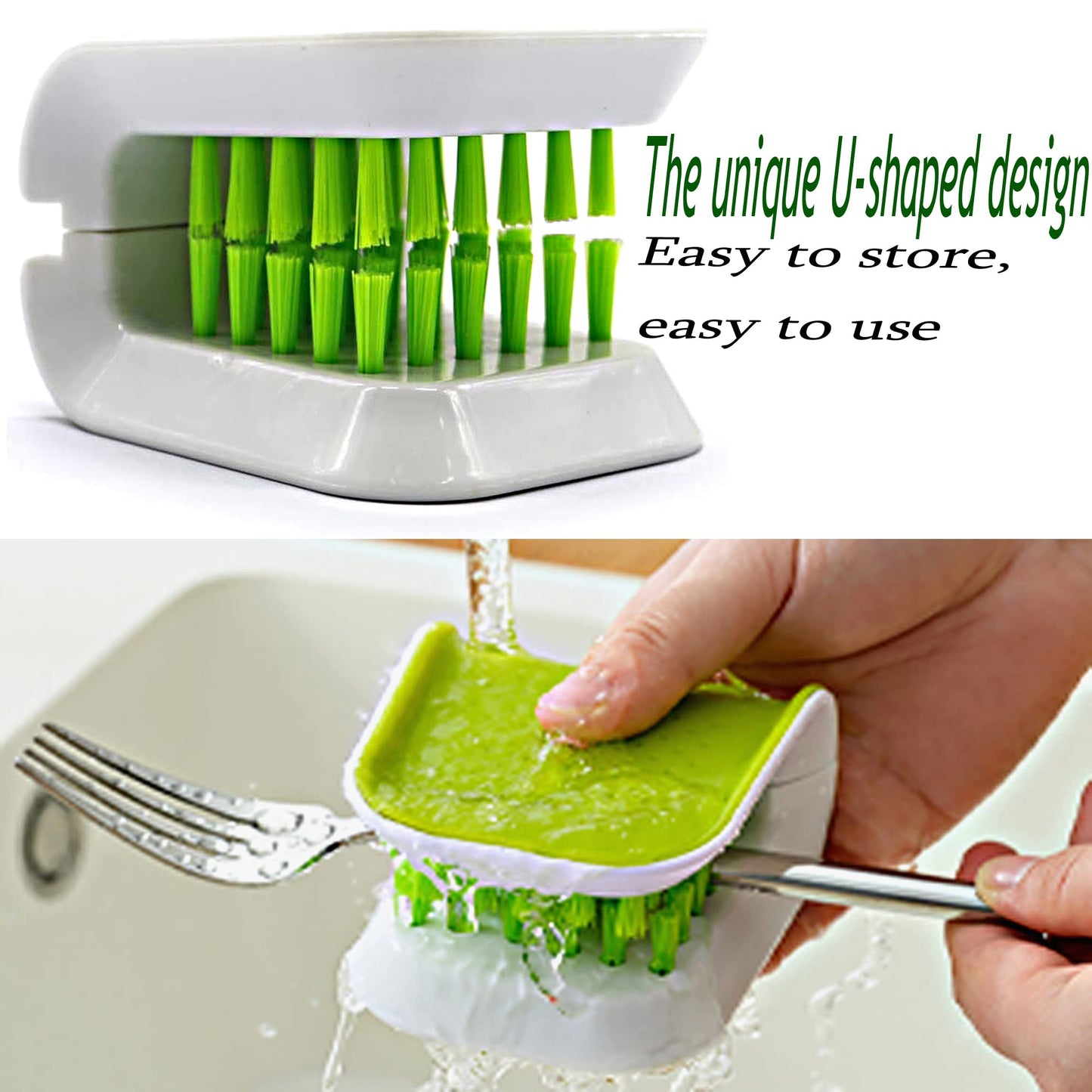 PCTC Brush Knife Cleaner Chopsticks and Fork Cleaning Brush for Kitchen Washing