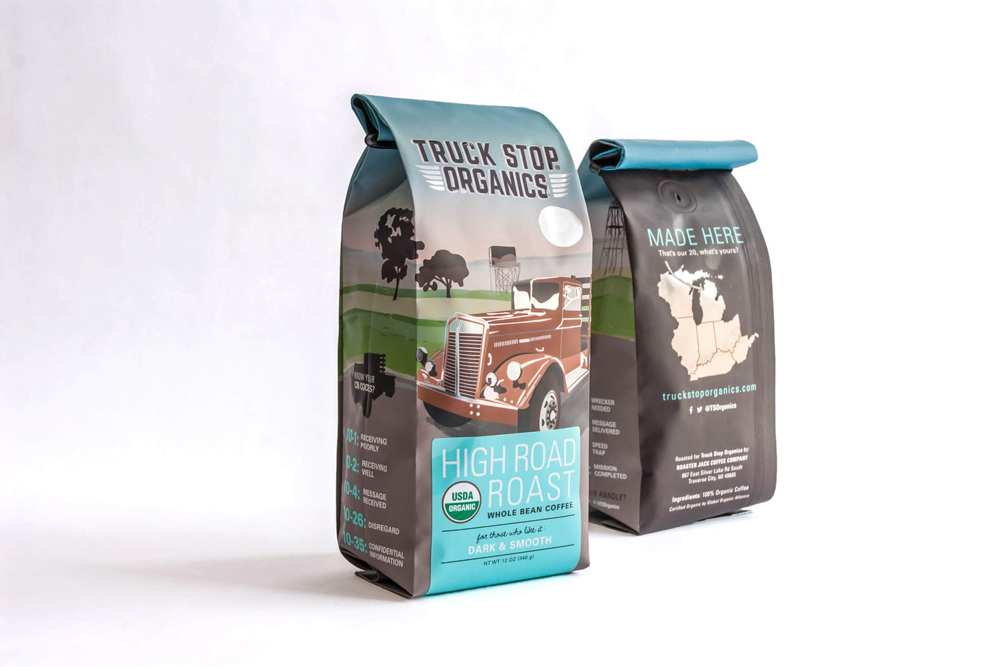Truck Stop Organics High Road Roast Whole Bean 12oz
