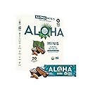 ALOHA Organic Plant Based Protein Bar MINIS | Almond Butter Cup | GLP-1 Friendly, 20 Count, 24g Bars | Vegan, Low Sugar, Gluten Free, Low Carb