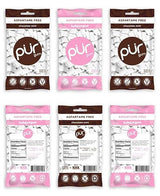PUR Gum Flavor Assortment Variety Pack (Chocolate Mint & Bubblegum, Pack Of 6)