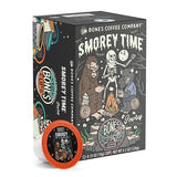 Bones Coffee Company Flavored Coffee Bones Cups S'morey Time S'mores and Graham Crackers | 12ct Single-Serve Coffee Pods Compatible with Keurig 1.0
