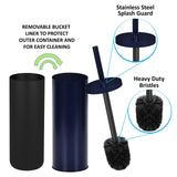 Deep & Sturdy Toilet Bowl Brush with Holder - Durable Scrubbing - Toilet Cleaners - Household Essentials - Bathroom Cleaner - Cleaning Supplies