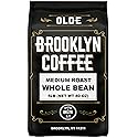 BROOKLYN COFFEE Whole Bean, Classic Medium Roast (5lb) Balanced, Smooth, Mellow - Fresh Bulk Coffee Beans Roasted Weekly in NYC