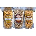 Signature Popcorn Gourmet Variety 3-Pack - Caramel, Cheddar & Perfect Duo (Caramel Cheddar Mix) - Resealable Bags - Handcrafted with Real Butter