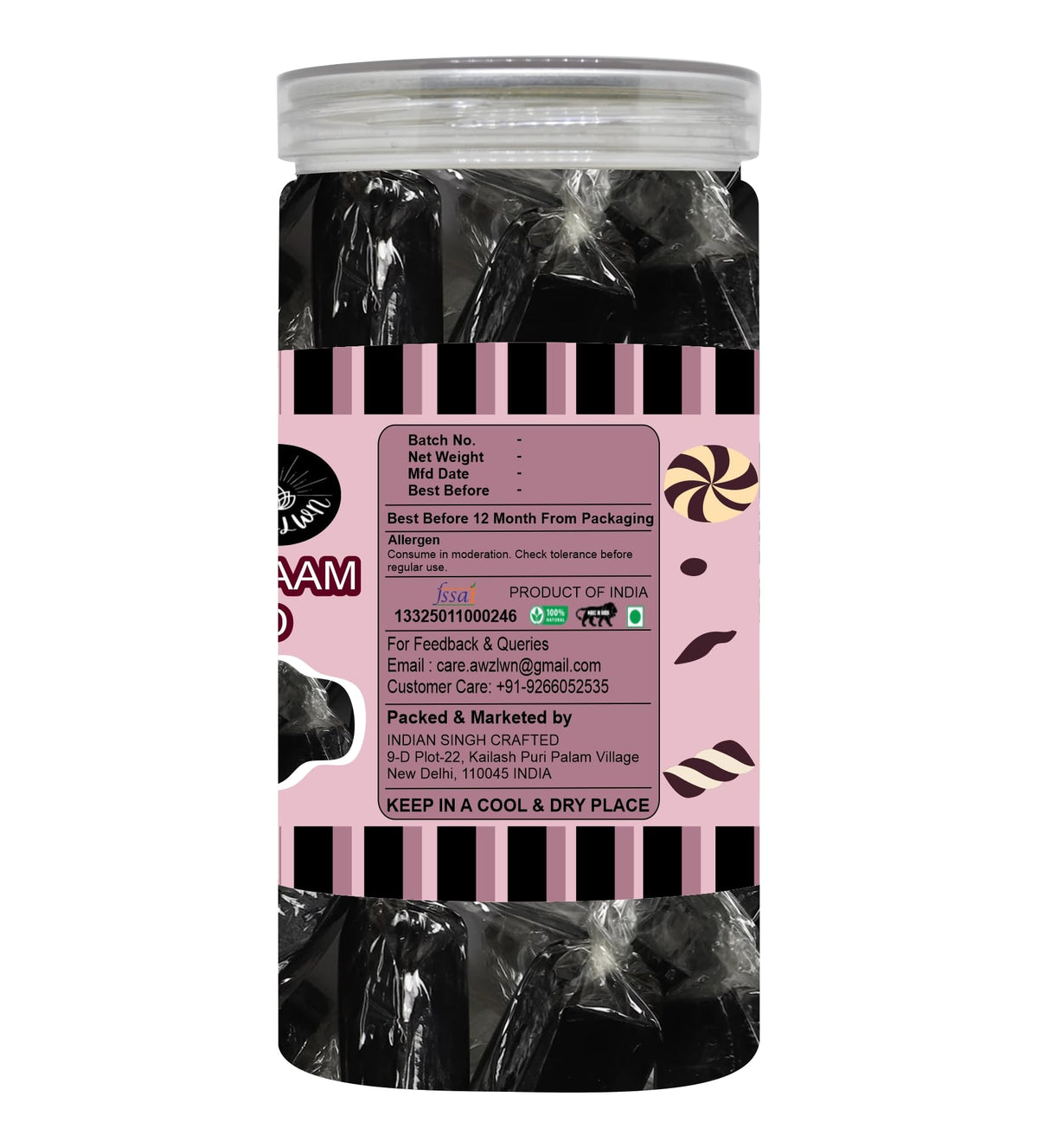 Awzlwn Indian Taste Candy (12.34 OZ / 350 GM, Khatta Aam Papad)