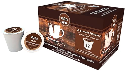 Cafe Tastlé Chocolate Hazelnut Single Serve Coffee, 72 Count (Pack of 6)