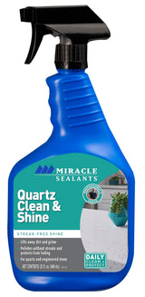 Miracle Sealants Quartz Clean and Shine Streak-Free Spray for Quartz and Engineered Stone, 32 oz