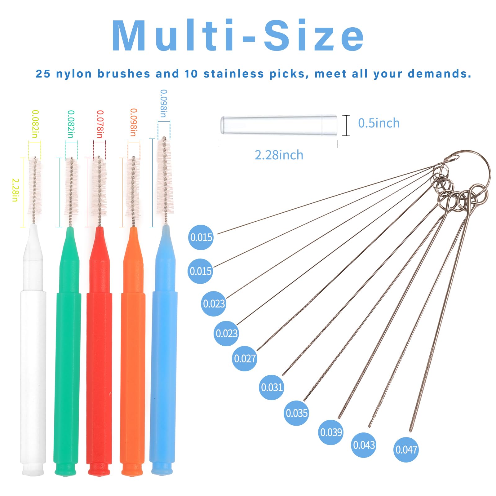 RWNXKARN 30 Pcs Shower Head Cleaner Tool with Shower Head Cleaning Brushes & Showerhead Cleaner Picks - Unclogs Clogged Nozzles, Removes Hard Water