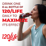 120/Life Blood Pressure Support, Beet Root Juice, Pomegranate Extract, Cranberry Juice, Tart Cherry, Hibiscus, and Magnesium (8 Fl Oz, Pack of 14)