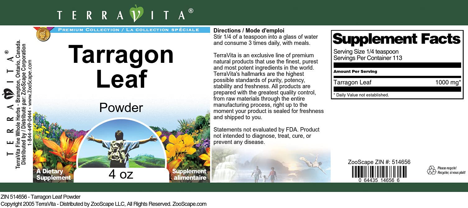 Tarragon Leaf Powder (4 oz, ZIN: 514656) - 3 Pack