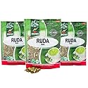 Hanan Ruda Loose Leaf Herbal Tea 4.2oz (120g of Rue Herb) - Pack of 3 Pouches with 40 Grams Each of All-Natural Rue Herb of Grace 4.2 Ounce (Pack