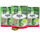 Hanan Ruda Loose Leaf Herbal Tea 4.2oz (120g of Rue Herb) - Pack of 3 Pouches with 40 Grams Each of All-Natural Rue Herb of Grace 4.2 Ounce (Pack