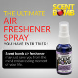 Scent Bomb Air Freshener Spray, Long-Lasting Odor Eliminator - Effective Deodorizer for Home & Car, Fresh Room Spray for Kitchen, Bathroom & Smell