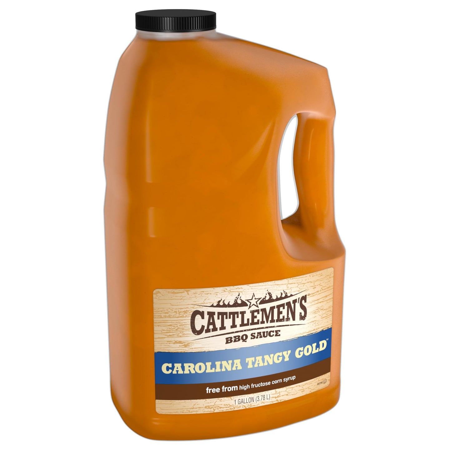 Cattlemen's Carolina Tangy Gold BBQ Sauce, 1 gal - One Gallon Bulk Container of Tangy Gold Barbecue Sauce Blend of Creamy Mustard, Sweet Molasses,