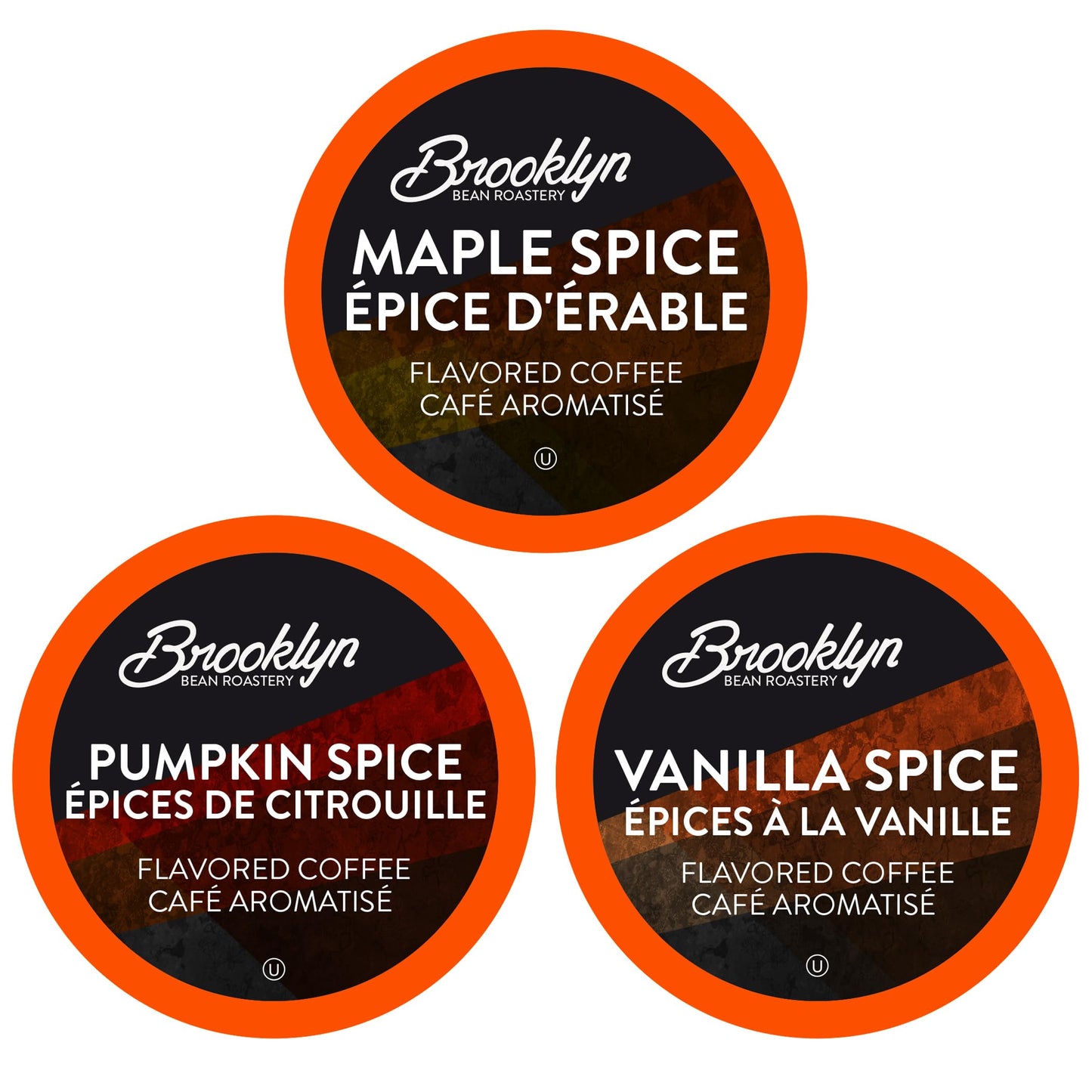 Brooklyn Beans Roastery Coffee Pods, Fall Flavored Variety Pack Sampler (Pumpkin, Maple, Vanilla) - Compatible with Keurig K Cup Brewers Including 2.0