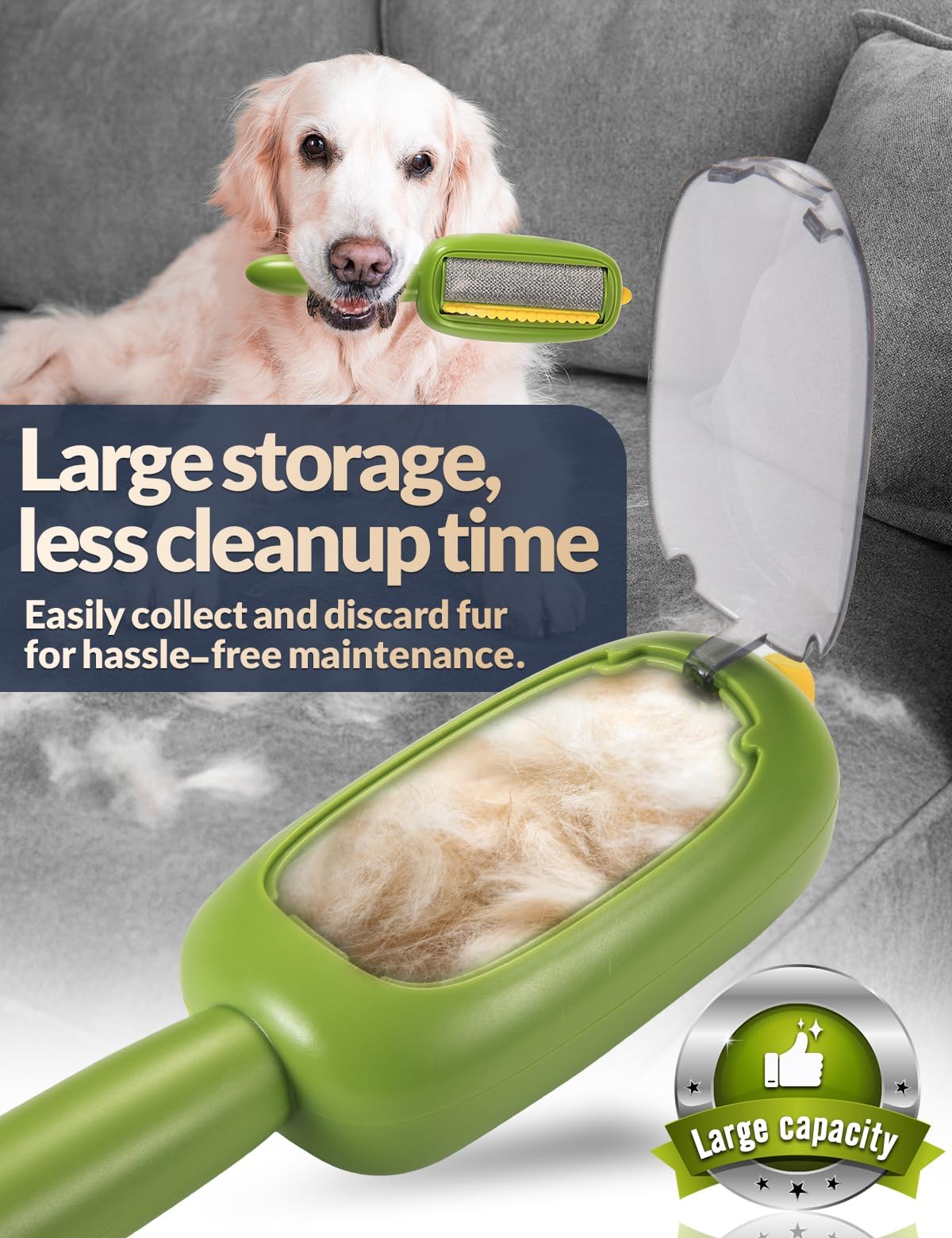 Washable Sticky Roller, Reusable Lint Roller, Washable Pet Hair Removal Tool for Clothes, Pet Hair Remover,Furniture for Cats and Dogs FurIdeal