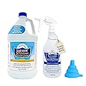 Lucasol Food Grade Hydrogen Peroxide 12% Percent with Funnel & Spray Bottle Combo - 1 Gallon (128 Fl Oz)
