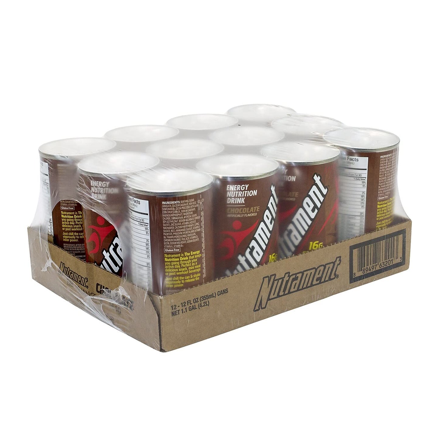Nutrament 12 Oz Energy Nutrition Drink Chocolate Pack Of 12 (209-02578)