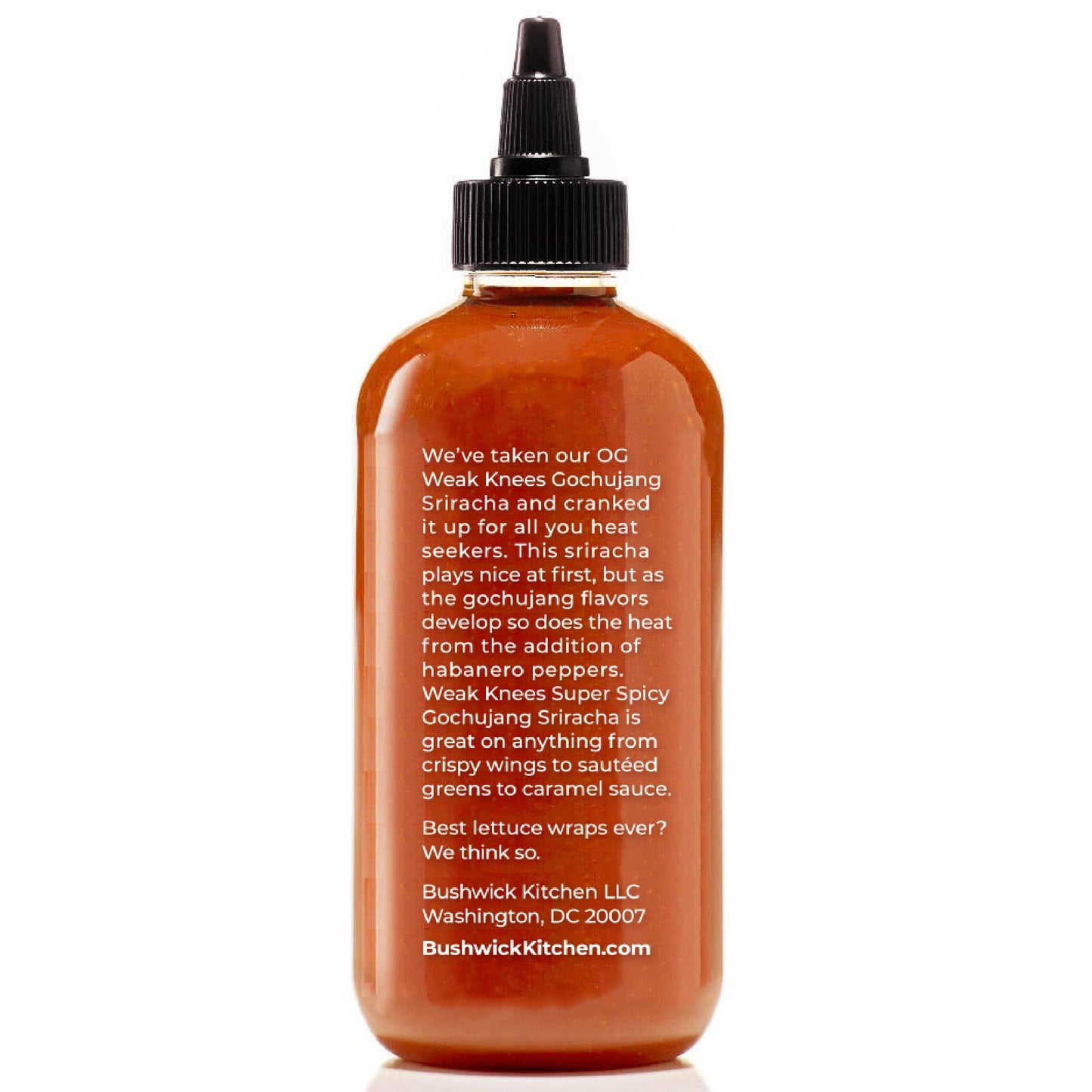 Weak Knees Super Spicy Gochujang Sriracha Hot Sauce - Bold Korean Gochujang Paste with Habanero Heat for Wings, Tacos & Marinades - Made in the USA