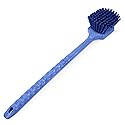SPARTA 40501EC14 Plastic Large Scrub Brush, Kitchen Brush, Utility Brush With Long Handle For Cleaning, 20 Inches, Blue