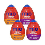 MiO Energy Water Enhancer Duo for Sugar Free Hydration, Drink Mixing and Energy Support with Caffeine and B Vitamins, Acai Berry and Tropical Fusion