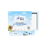 Blue Bird Laundry Detergent Sheets - Ocean Breeze | Eco-Friendly, Plastic-Free, Travel-Friendly | 80 Loads | Zero Waste & Mess-Free | Gentle