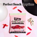 Pink Cadillacs Natural Gummy Candy(5.2 Ounce Bag) - Pack of 3 Bags