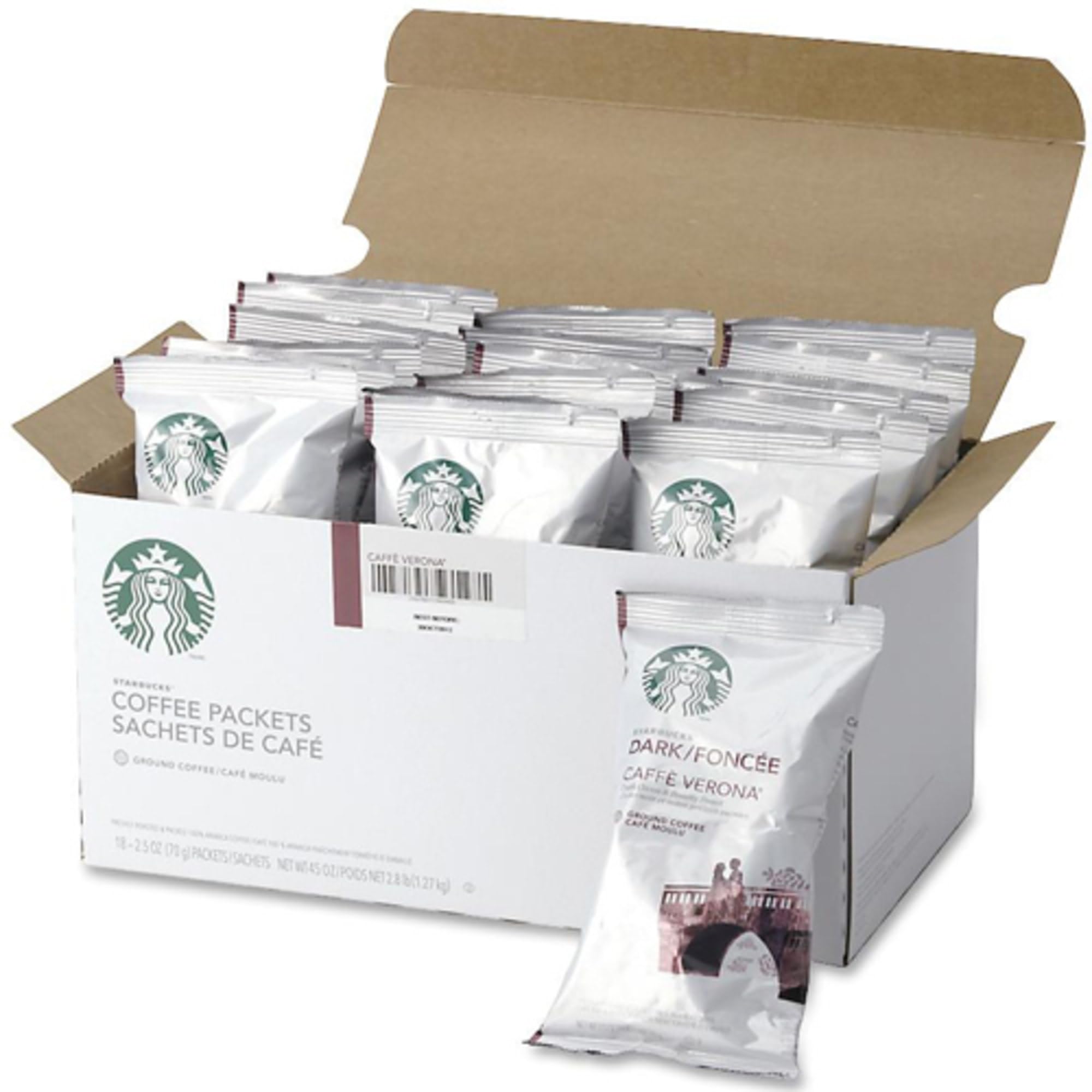 Starbucks® Caffe Verona Ground Coffee, 2.5 Oz., Box Of 18