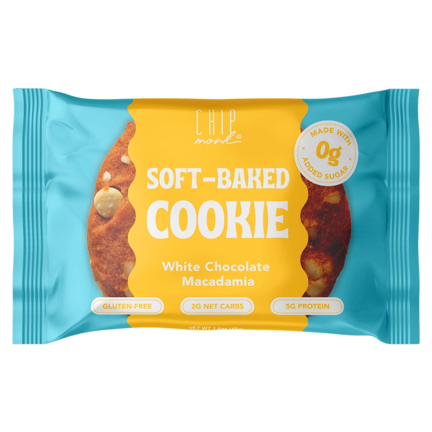 ChipMonk Keto Cookies - White Chocolate Macadamia (6 Pack) Low Carb Keto Snacks - Gluten-Free, High Fat, Low Sugar, Ketogenic Sweet Snack Foods