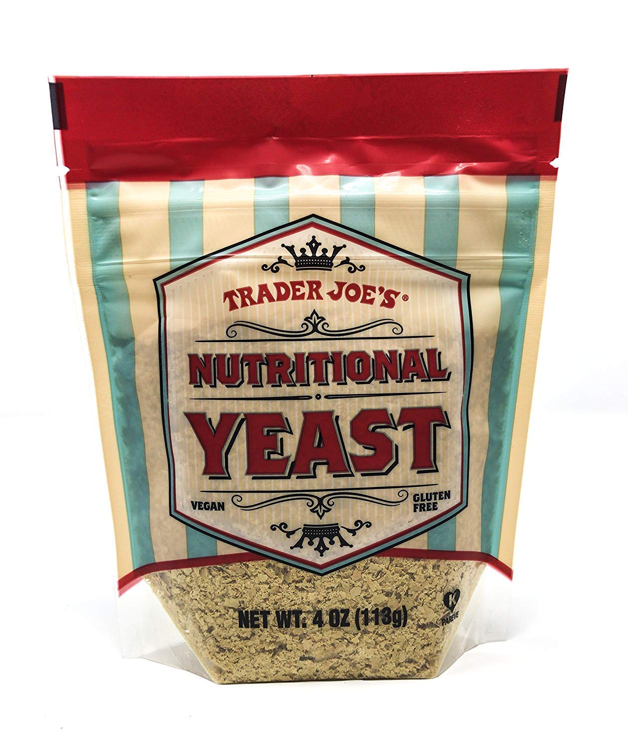 Trader Joe's Nutritional Yeast - Vegan, Gluten-free, 4 Ounce - PACK OF 3