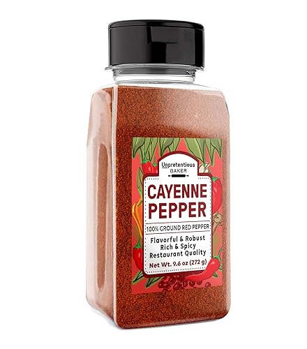 Unpretentious Ground Cayenne Pepper, Pure & Natural, Fresh, Gluten-Free (9.6 Ounce)