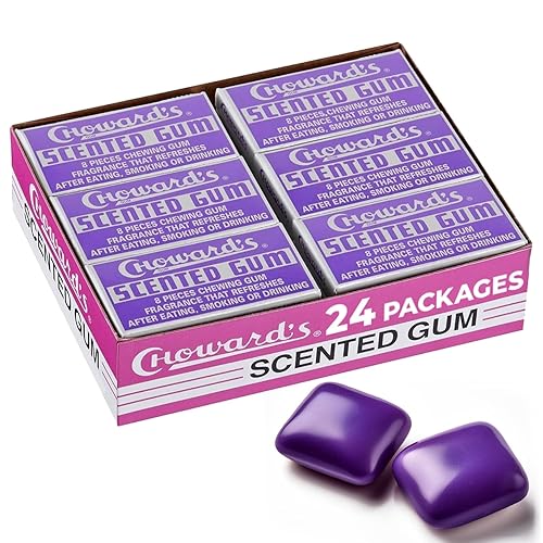 Choward's Scented Gum | Bold Aromatic Refreshing Flavor | Perfect for Fresh Breath, Travel, Sharing, and Gifting | Nostalgic Chewing Gum | Pack of 24