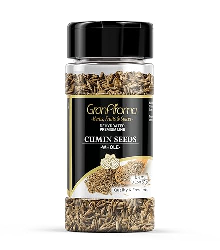 GranAroma Cumin Seeds, Meats & Sauces, Earthy & Warm Flavor (3.52 Ounce)