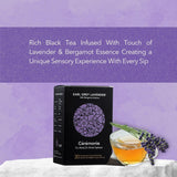 Ceremonie Earl Grey Lavender Tea - Rich Black Tea Infused With Touch of Lavender & Bergamot Essence - Gentle, Light-Bodied, Kosher & Aromatic