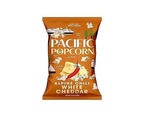 Pacific Popcorn - Alpine Chili White Cheddar 4.5oz (Pack of 6)