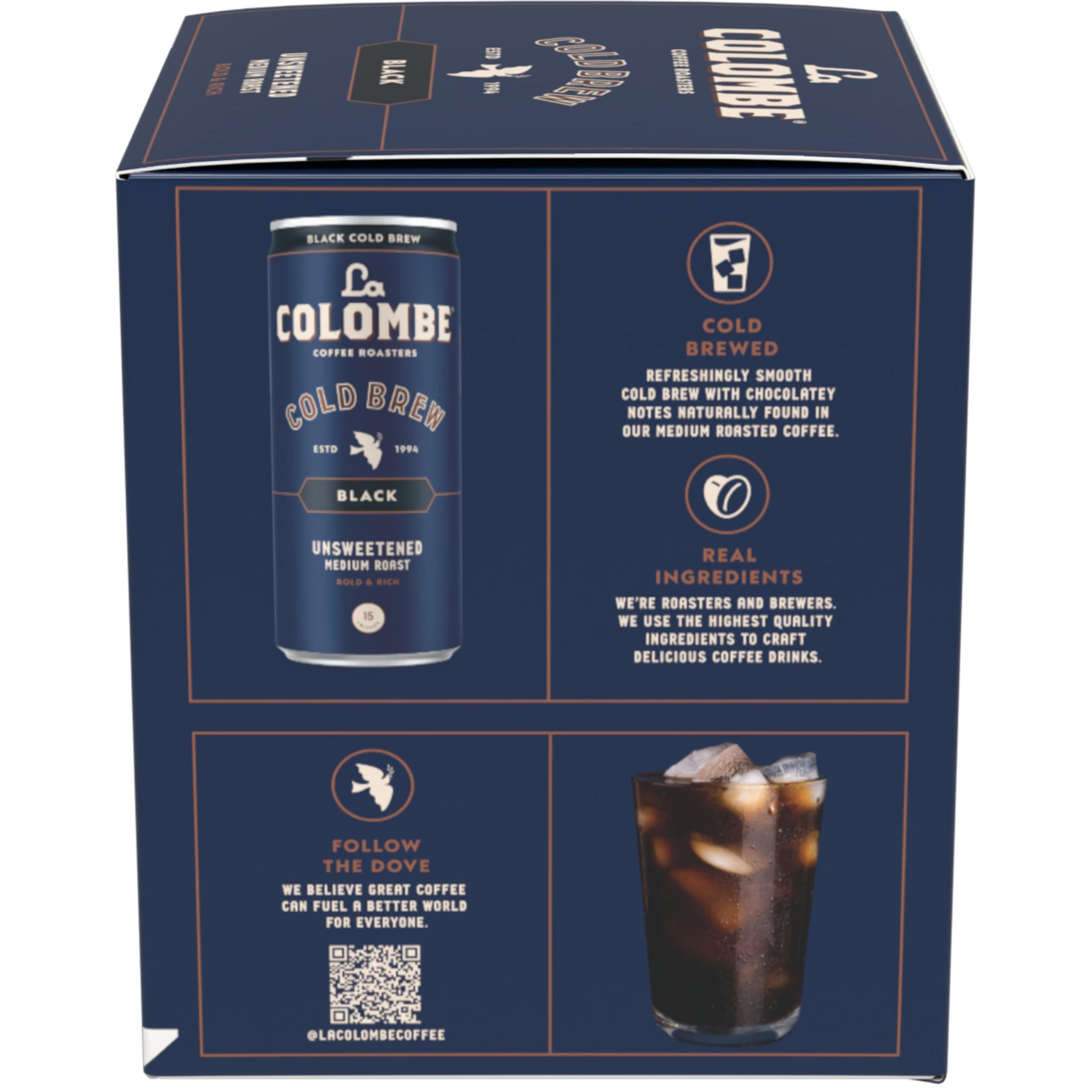 La Colombe, Coffee Pure Black, 9 Fl Oz, 4 Pack