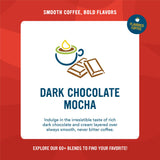 Cameron's Coffee Roasted Ground Coffee Bag, Dark Chocolate Mocha, Smooth Flavored Coffee, Sustainable, Small-batch Roasted, 28 Ounce (Pack of 1)