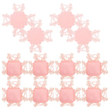 PLAFOPE 50pcs Pink Heart Rose Chocolate Wrappers Candy Foil Wrapping Papers Wedding Candy Cup Decor