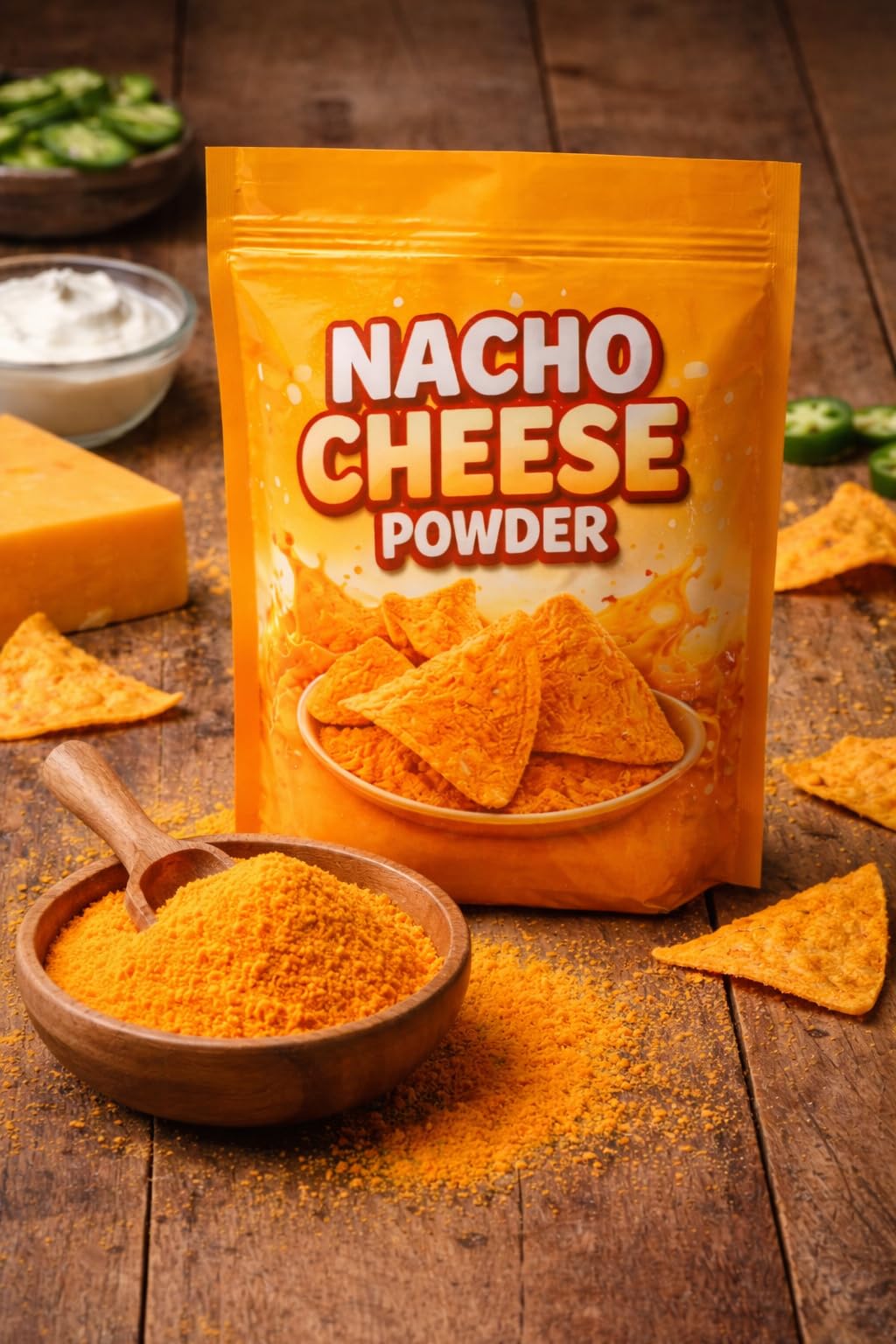 Nacho Cheese Powder Seasoning - Bold Cheddar Flavor for Popcorn, Chips, Fries & Snacks - 4 oz and 1 lb. (4 OZ)