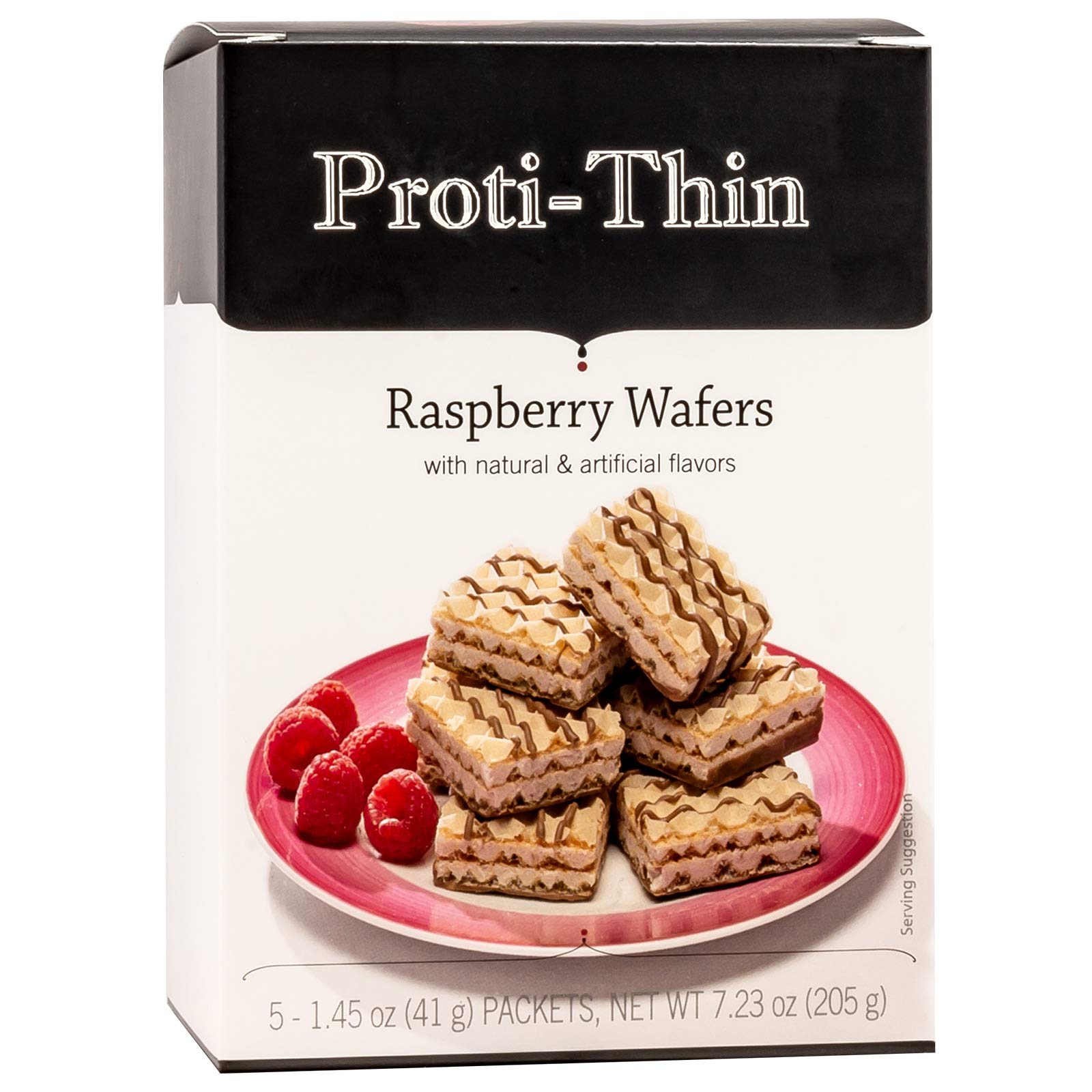 Proti-Thin High Protein Raspberry Wafer Squares, 15g Protein, Low Calorie, Low Carb, Low Sugar, Aspartame Free, Diet Wafer Bars, Healthy Snack, 2
