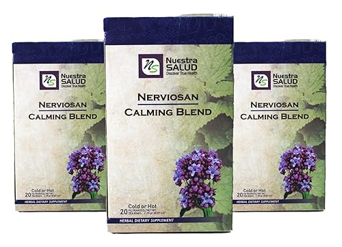 Calming Tea Blend Nerviosan Herbal Infusion Tea (60 tea bags) Valerian Root Lemon Balm Tea