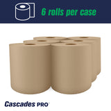 Cascades PRO Select Strong and Absorbent Hand Paper Towels - Suitable for Most Universal Dispensers- Paper Towel Rolls Bulk - 800 Feet/ Roll, 6