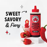 Bachan's Japanese Barbecue Sauce - Hella Hot, 15.5 Oz Bottle, Cold-Filled, Non GMO, No Preservatives, BPA free - BBQ Hot Sauce for Wings, Chicken