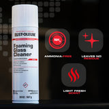Rust-Oleum Professional Cleaners Foaming Glass Cleaner | 20oz Aerosol Can | Professional Strength | Ammonia-Free | Fresh Scent