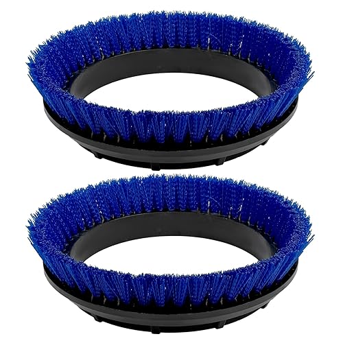 Commercial 237058 Nylon Carpet Polypropylene Scrub Orbiter Brush, 12" Diameter, for ORB550MC Orbiter Floor Machine, Blue