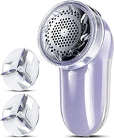 Bymore Fabric Shaver, Lint Remover, Lint Shaver Defuzzer Sweater Shaver for Clothes and Furniture with AC Adapter Pill Fuzz Remover-Purple